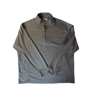 Ping Men’s Sensor Cool Long Sleeve Golf Shirt Gray 1/4 Zip Pullover XL Pocket